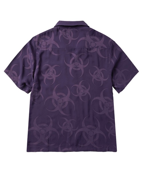 HUF(ハフ)の「SECTOR JACQUARD SS SHIRT(シャツ/ブラウス・メンズ・オフホワイト/パープル・XL/L/M/S)」の4枚目の写真