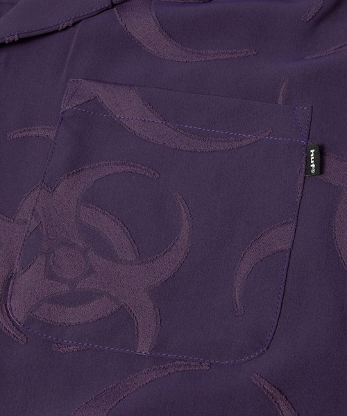 HUF(ハフ)の「SECTOR JACQUARD SS SHIRT(シャツ/ブラウス・メンズ・オフホワイト/パープル・XL/L/M/S)」の17枚目の写真