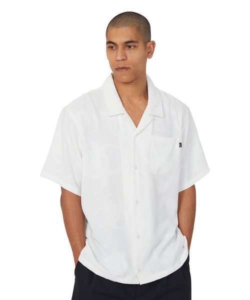 HUF(ハフ)の「SECTOR JACQUARD SS SHIRT(シャツ/ブラウス・メンズ・オフホワイト/パープル・XL/L/M/S)」の5枚目の写真