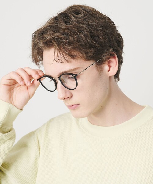 KANEKO OPTICAL(カネコオプティカル)の「【別注】<KANEKO OPTICAL(金子眼鏡)>Logan ローガン アイウェア(メガネ・メンズ・ブラック/ベージュ・FREE)」の4枚目の写真