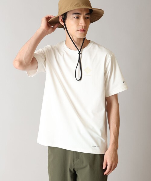 Columbia(コロンビア)の「UVカット Columbia/ ワイルドステップパス グラフィック ショートスリーブ Tシャツ /コロンビア(Tシャツ/カットソー・メンズ・グリーン/ブルー/ホワイト/ブラック・XL/L/M/S)」の2枚目の写真
