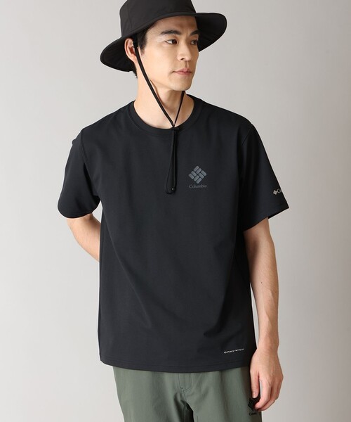 Columbia(コロンビア)の「UVカット Columbia/ ワイルドステップパス グラフィック ショートスリーブ Tシャツ /コロンビア(Tシャツ/カットソー・メンズ・グリーン/ブルー/ホワイト/ブラック・XL/L/M/S)」の3枚目の写真