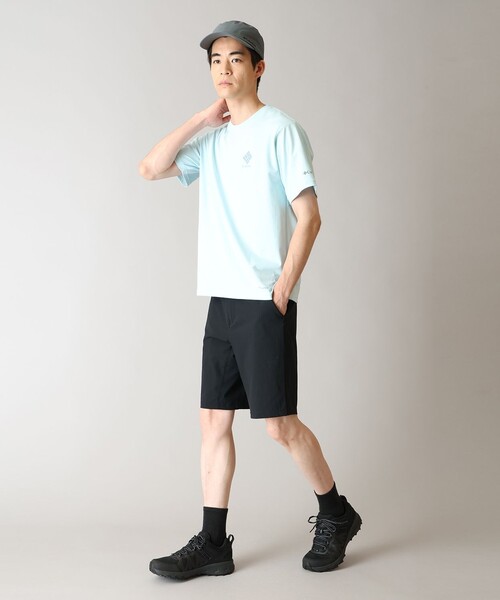 Columbia(コロンビア)の「UVカット Columbia/ ワイルドステップパス グラフィック ショートスリーブ Tシャツ /コロンビア(Tシャツ/カットソー・メンズ・グリーン/ブルー/ホワイト/ブラック・XL/L/M/S)」の13枚目の写真