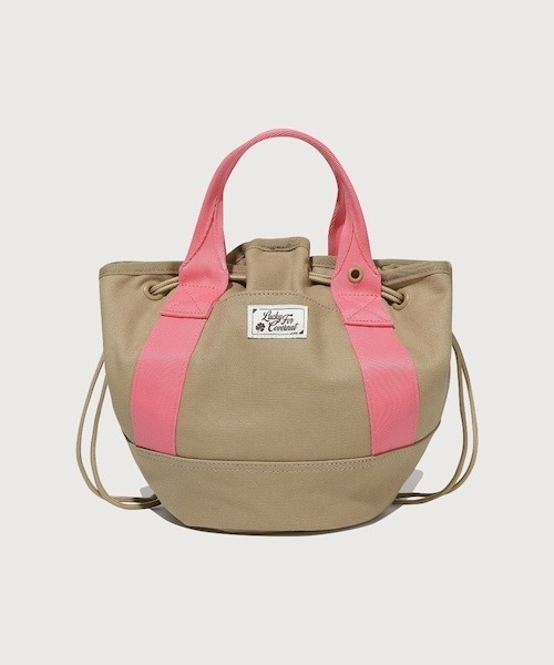 COVERNAT(カバーナット)の「WOMEN DRAWSTRING TOTE BAG(トートバッグ・レディース・ベージュ/アイボリー・FREE)」の9枚目の写真