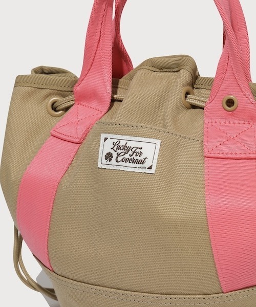 COVERNAT(カバーナット)の「WOMEN DRAWSTRING TOTE BAG(トートバッグ・レディース・ベージュ/アイボリー・FREE)」の12枚目の写真
