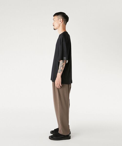 N.HOOLYWOOD COMPILE(N.ハリウッド コンパイル)の「T-SHIRT(Tシャツ/カットソー・メンズ・ベージュ/ブラック系3/ブラック・40/38/36)」の6枚目の写真