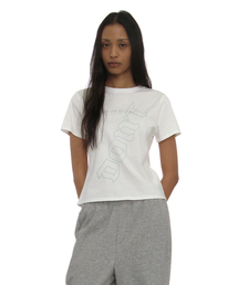 DBRプリントリラックスドTシャツ_ホワイト