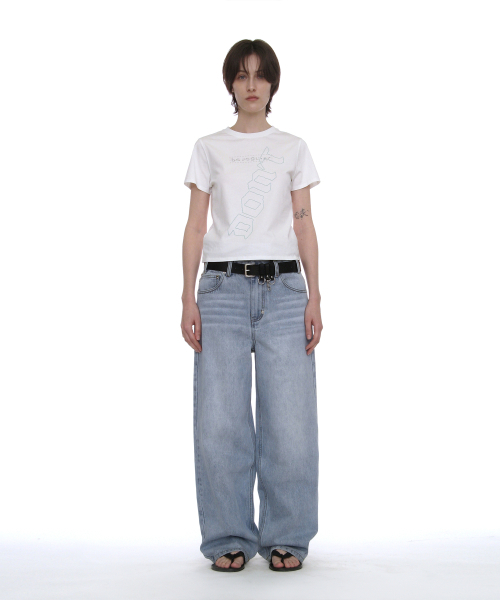 PARTIMENTO WOMEN(パルティメントウィメン)の「DBRプリントリラックスドTシャツ_ホワイト(Tシャツ/カットソー・レディース・その他・SMALL/MEDIUM)」の6枚目の写真