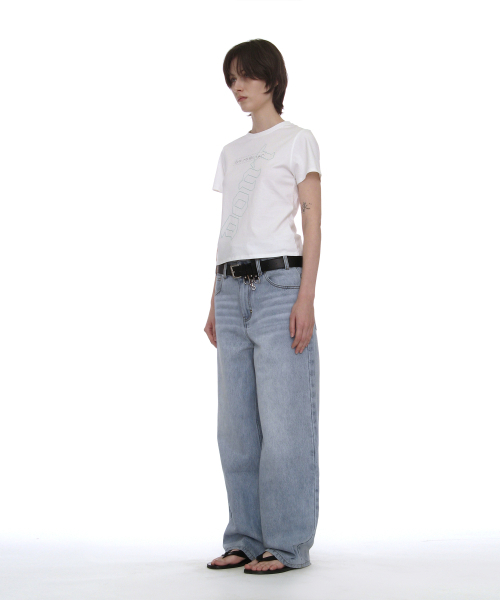 PARTIMENTO WOMEN(パルティメントウィメン)の「DBRプリントリラックスドTシャツ_ホワイト(Tシャツ/カットソー・レディース・その他・SMALL/MEDIUM)」の7枚目の写真