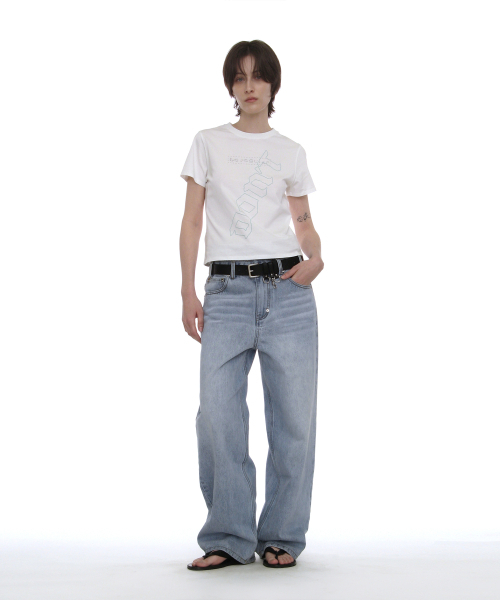 PARTIMENTO WOMEN(パルティメントウィメン)の「DBRプリントリラックスドTシャツ_ホワイト(Tシャツ/カットソー・レディース・その他・SMALL/MEDIUM)」の9枚目の写真
