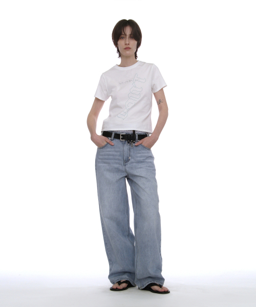 PARTIMENTO WOMEN(パルティメントウィメン)の「DBRプリントリラックスドTシャツ_ホワイト(Tシャツ/カットソー・レディース・その他・SMALL/MEDIUM)」の10枚目の写真