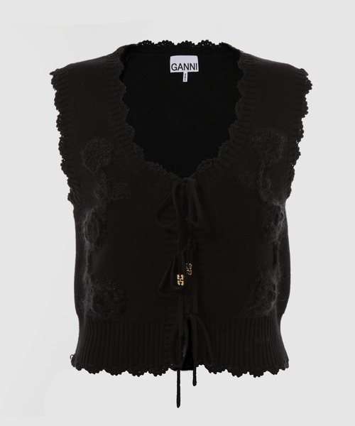 GANNI（ガニー）の「GANNI/ガニー LIGHT MOHAIR KNIT VEST / K2307