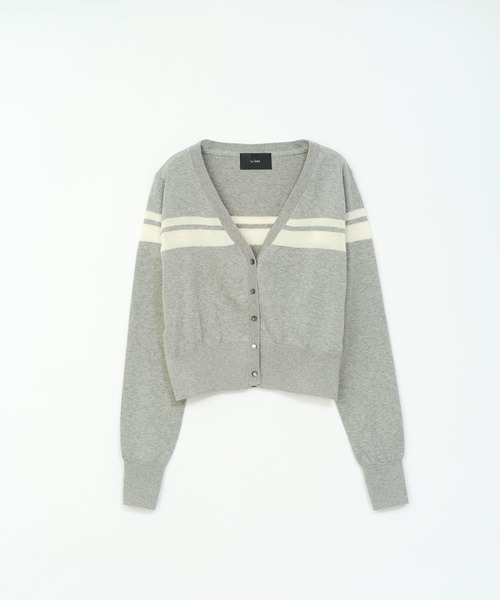 c/est(シーエ)の「【 c/est / シーエ 】 FLORENCE / ニットカーディガン 2616017 API(ニット/セーター・レディース・グレー/アイボリー/ブラック・FREE)」の3枚目の写真