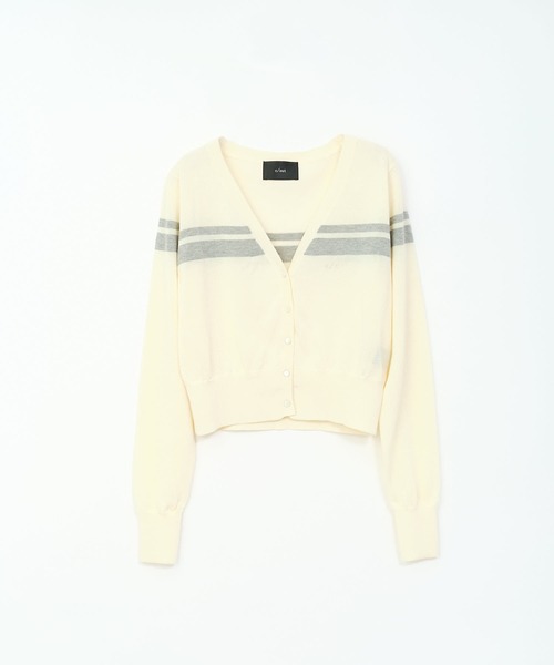 c/est(シーエ)の「【 c/est / シーエ 】 FLORENCE / ニットカーディガン 2616017 API(ニット/セーター・レディース・グレー/アイボリー/ブラック・FREE)」の1枚目の写真