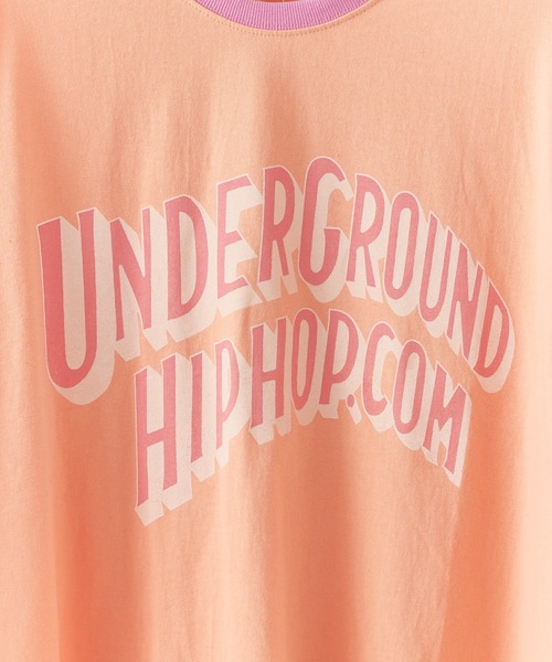 Chick（チック）の「Pop Logo College-Style Ringer T-Shirt / ポップロゴカレッジ風リンガーTシャツ 秋 秋服 2026年秋冬（Tシャツ/カットソー・レディース・ブラック/オレンジ/アイボリー・FREE）」の7枚目の写真