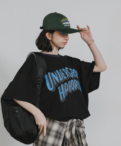 Chick（チック）の「Pop Logo College-Style Ringer T-Shirt / ポップロゴカレッジ風リンガーTシャツ 秋 秋服 2026年秋冬（Tシャツ/カットソー・レディース・ブラック/オレンジ/アイボリー・FREE）」の14枚目の写真