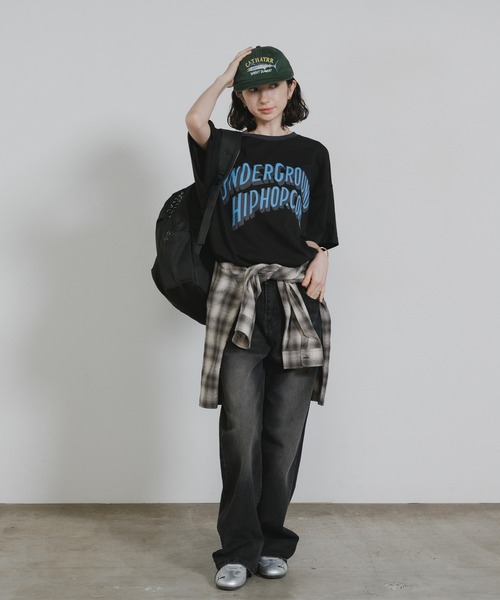 Chick（チック）の「Pop Logo College-Style Ringer T-Shirt / ポップロゴカレッジ風リンガーTシャツ 秋 秋服 2026年秋冬（Tシャツ/カットソー・レディース・ブラック/オレンジ/アイボリー・FREE）」の17枚目の写真