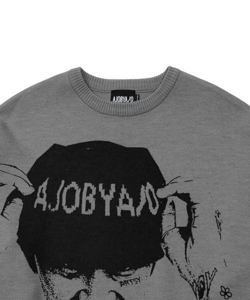 AJOBYAJO（アジョバイアジョ）の「MUIL Oversized Sweater [GREY]（ニット/セーター・レディース・その他・L/XL）」の2枚目の写真
