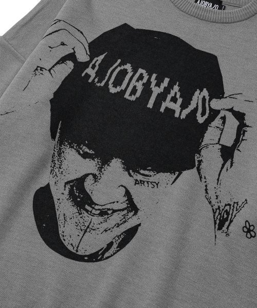 AJOBYAJO（アジョバイアジョ）の「MUIL Oversized Sweater [GREY]（ニット/セーター・レディース・その他・L/XL）」の3枚目の写真
