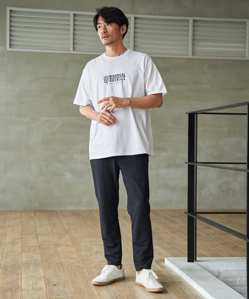 UNIVERSAL OVERALL(ユニバーサルオーバーオール)の「【MonoMax × 小泉孝太郎】UNIVERSAL OVERALL ユニバーサルオーバーオール DAILYプリントTシャツ「小泉孝太郎さん着用モデル」(Tシャツ/カットソー・メンズ・アイボリー/ブラック/ネイビー/グリーン/ホワイト・XL/L/M/S)」の20枚目の写真