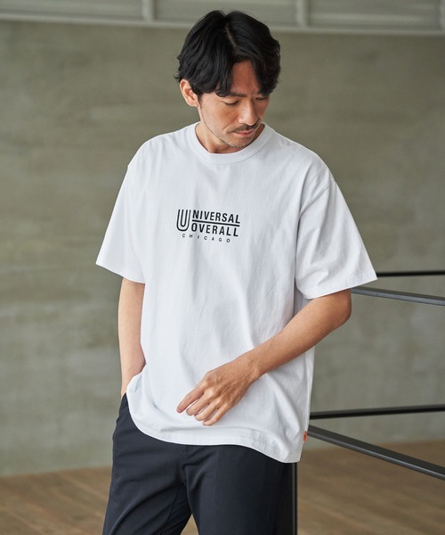 UNIVERSAL OVERALL(ユニバーサルオーバーオール)の「【MonoMax × 小泉孝太郎】UNIVERSAL OVERALL ユニバーサルオーバーオール DAILYプリントTシャツ「小泉孝太郎さん着用モデル」(Tシャツ/カットソー・メンズ・アイボリー/ブラック/ネイビー/グリーン/ホワイト・XL/L/M/S)」の18枚目の写真