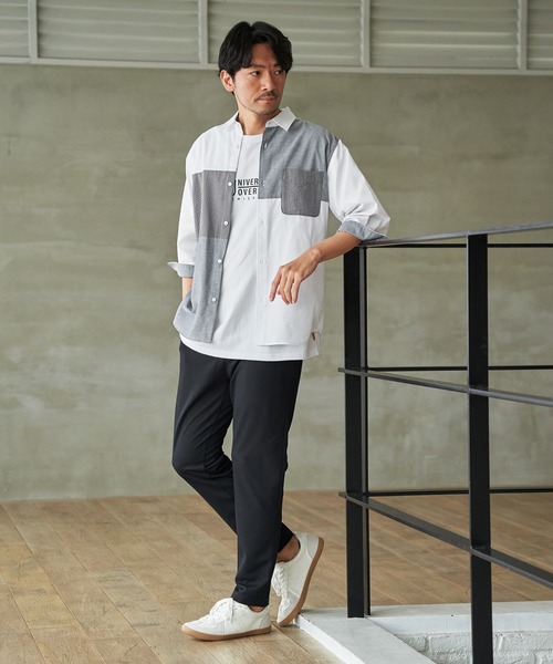 UNIVERSAL OVERALL(ユニバーサルオーバーオール)の「【MonoMax × 小泉孝太郎】UNIVERSAL OVERALL ユニバーサルオーバーオール DAILYプリントTシャツ「小泉孝太郎さん着用モデル」(Tシャツ/カットソー・メンズ・アイボリー/ブラック/ネイビー/グリーン/ホワイト・XL/L/M/S)」の19枚目の写真
