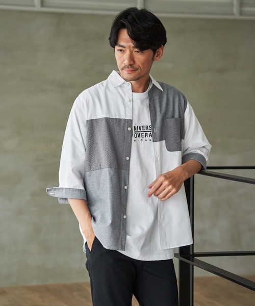 UNIVERSAL OVERALL(ユニバーサルオーバーオール)の「【MonoMax × 小泉孝太郎】UNIVERSAL OVERALL ユニバーサルオーバーオール DAILYプリントTシャツ「小泉孝太郎さん着用モデル」(Tシャツ/カットソー・メンズ・アイボリー/ブラック/ネイビー/グリーン/ホワイト・XL/L/M/S)」の21枚目の写真