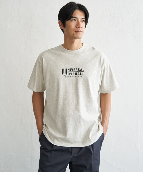 UNIVERSAL OVERALL(ユニバーサルオーバーオール)の「【MonoMax × 小泉孝太郎】UNIVERSAL OVERALL ユニバーサルオーバーオール DAILYプリントTシャツ「小泉孝太郎さん着用モデル」(Tシャツ/カットソー・メンズ・アイボリー/ブラック/ネイビー/グリーン/ホワイト・XL/L/M/S)」の11枚目の写真