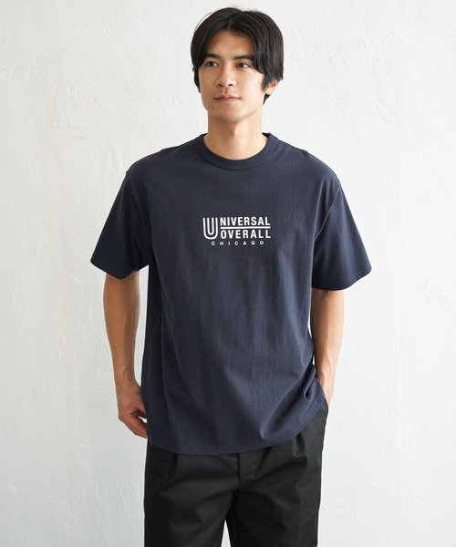 UNIVERSAL OVERALL(ユニバーサルオーバーオール)の「【MonoMax × 小泉孝太郎】UNIVERSAL OVERALL ユニバーサルオーバーオール DAILYプリントTシャツ「小泉孝太郎さん着用モデル」(Tシャツ/カットソー・メンズ・アイボリー/ブラック/ネイビー/グリーン/ホワイト・XL/L/M/S)」の13枚目の写真