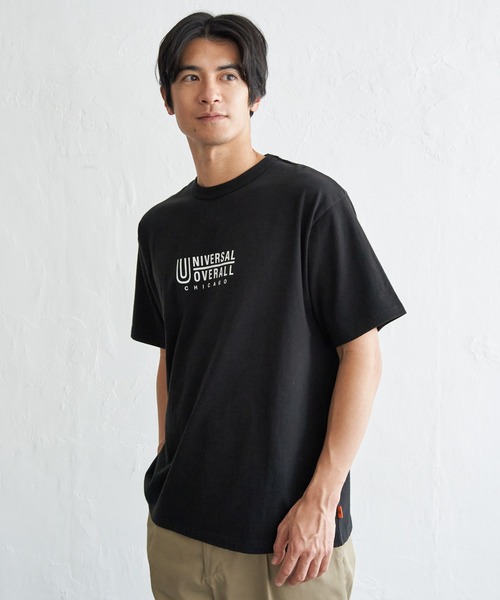UNIVERSAL OVERALL(ユニバーサルオーバーオール)の「【MonoMax × 小泉孝太郎】UNIVERSAL OVERALL ユニバーサルオーバーオール DAILYプリントTシャツ「小泉孝太郎さん着用モデル」(Tシャツ/カットソー・メンズ・アイボリー/ブラック/ネイビー/グリーン/ホワイト・XL/L/M/S)」の14枚目の写真