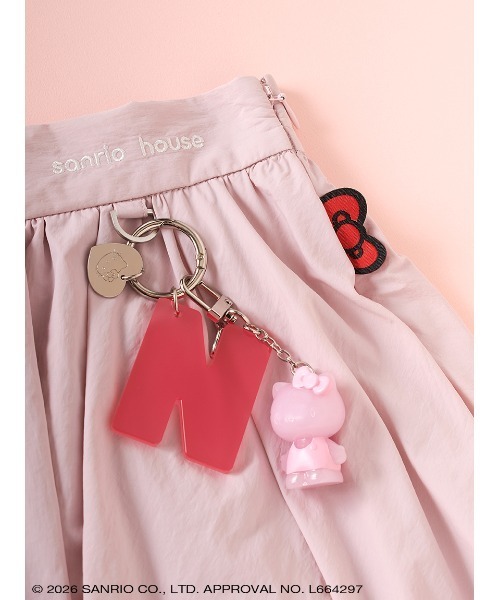sanrio house(サンリオハウス)の「ハローキティ ナイロンバルーンロングスカート(スカート・レディース・ホワイト/ライトピンク/ブラック・F)」の10枚目の写真