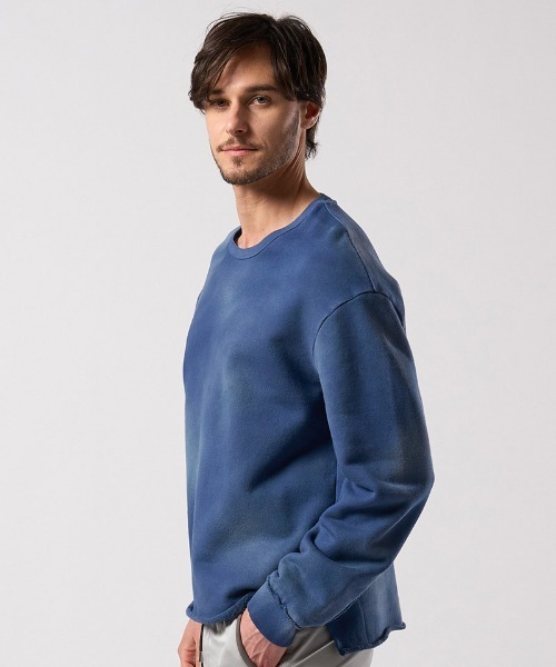 wjk(ダヴルジェイケイ)の「msw1865- fade cut-off sweatshirt スウェット(7136 mj84j)(スウェット・メンズ・ベージュ/ネイビー/ブラック・S/M/L/XL)」の17枚目の写真