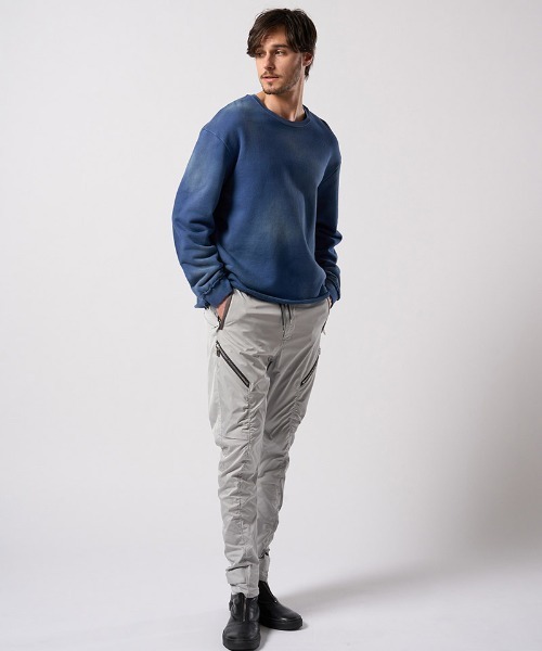 wjk(ダヴルジェイケイ)の「msw1865- fade cut-off sweatshirt スウェット(7136 mj84j)(スウェット・メンズ・ベージュ/ネイビー/ブラック・S/M/L/XL)」の19枚目の写真
