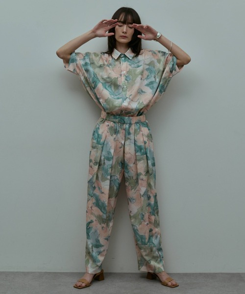 flaeu(フラユ)の「Blur Flower Shirt(シャツ/ブラウス・レディース・ブルー/ピンク・FREE)」の22枚目の写真