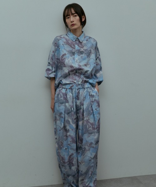 flaeu(フラユ)の「Blur Flower Shirt(シャツ/ブラウス・レディース・ブルー/ピンク・FREE)」の10枚目の写真