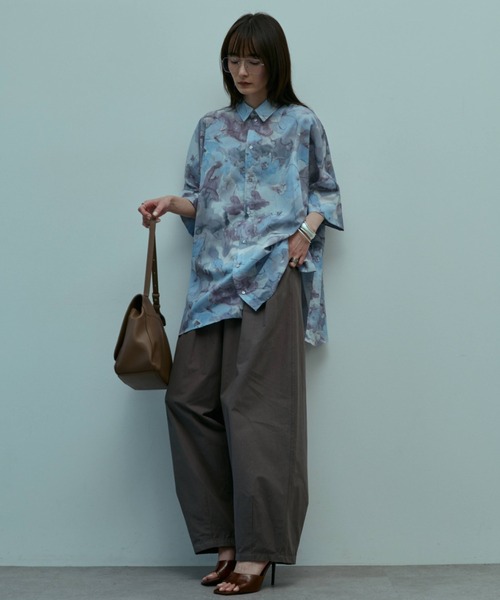flaeu(フラユ)の「Blur Flower Shirt(シャツ/ブラウス・レディース・ブルー/ピンク・FREE)」の13枚目の写真