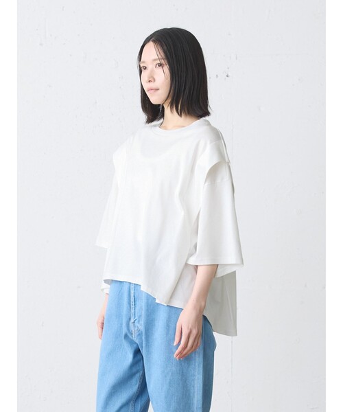 MidiUmi(ミディウミ)の「MidiUmi ショルダータックプルオーバー(Tシャツ/カットソー・レディース・オフホワイト・FREE)」の6枚目の写真