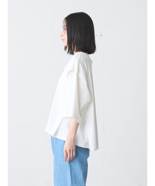 MidiUmi(ミディウミ)の「MidiUmi ショルダータックプルオーバー(Tシャツ/カットソー・レディース・オフホワイト・FREE)」の7枚目の写真