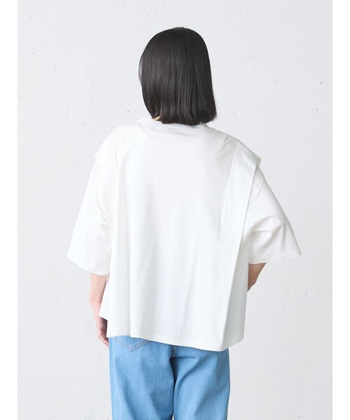 MidiUmi(ミディウミ)の「MidiUmi ショルダータックプルオーバー(Tシャツ/カットソー・レディース・オフホワイト・FREE)」の8枚目の写真
