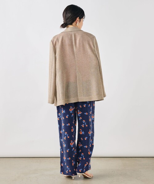 NOLLEY’S(ノーリーズ)の「ウォッシャブルスカーレット柄タックパンツ(その他パンツ・レディース・ブルー系その他6・38/36)」の9枚目の写真