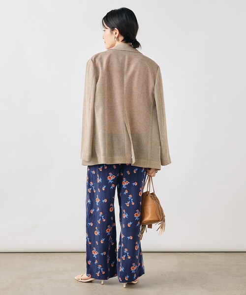 NOLLEY’S(ノーリーズ)の「ウォッシャブルスカーレット柄タックパンツ(その他パンツ・レディース・ブルー系その他6・38/36)」の10枚目の写真