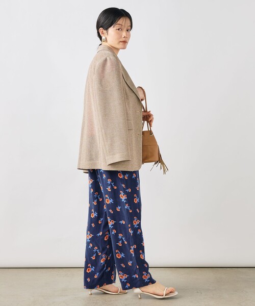 NOLLEY’S(ノーリーズ)の「ウォッシャブルスカーレット柄タックパンツ(その他パンツ・レディース・ブルー系その他6・38/36)」の11枚目の写真