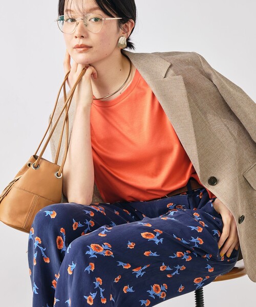 NOLLEY’S(ノーリーズ)の「ウォッシャブルスカーレット柄タックパンツ(その他パンツ・レディース・ブルー系その他6・38/36)」の20枚目の写真