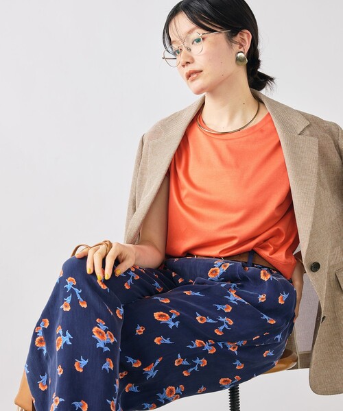 NOLLEY’S(ノーリーズ)の「ウォッシャブルスカーレット柄タックパンツ(その他パンツ・レディース・ブルー系その他6・38/36)」の21枚目の写真
