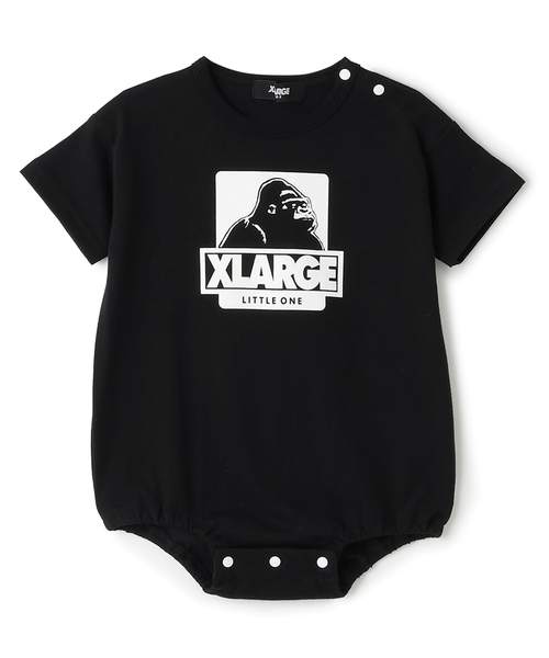 XLARGE KIDS(エクストララージキッズ)の「OG 半袖ロンパース(ロンパース・キッズ・ライトブルー/アイボリー/ブラック・70cm)」の2枚目の写真