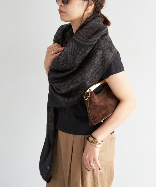 Deuxieme Classe(ドゥーズィエムクラス)の「【PETRUSSE/ぺトルス】JACQUARD STOLE BLK(ストール/ショール・レディース・ブラック・FREE)」の8枚目の写真