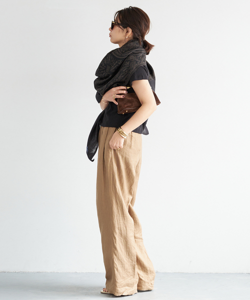 Deuxieme Classe(ドゥーズィエムクラス)の「【PETRUSSE/ぺトルス】JACQUARD STOLE BLK(ストール/ショール・レディース・ブラック・FREE)」の5枚目の写真