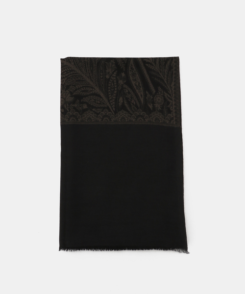 ドゥーズィエムクラス　ストール PETRUSSE/ぺトルス】JACQUARD STOLE BLK（ストール/ショール