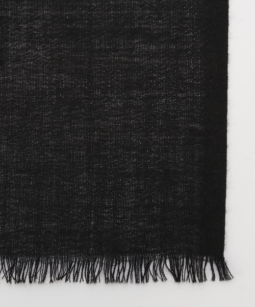 PETRUSSE/ぺトルス】JACQUARD STOLE BLK（ストール/ショール