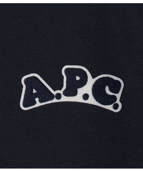 A.P.C.(アーペーセー)の「T-SHIRT SOLANA/WEB限定Tシャツ(Tシャツ/カットソー・メンズ・ネイビー/ホワイト・XS/S/M/L/XL/XXS)」の2枚目の写真